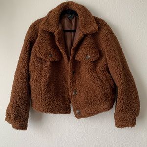 brown teddy bear coat